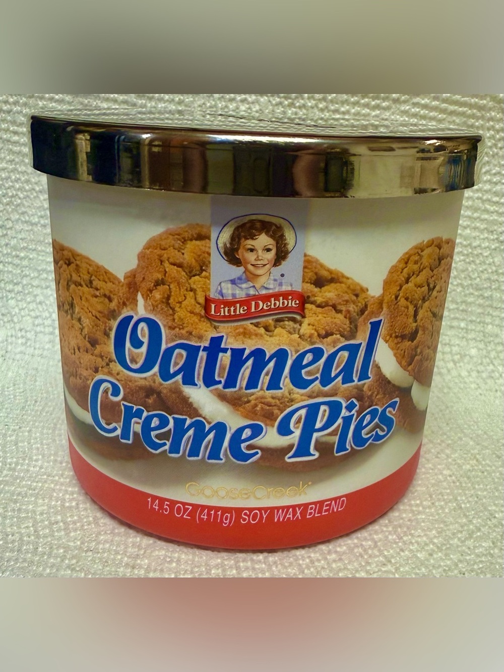 Little Debbie Oatmeal Creme Pies 3 Wick Scented Candle | 14.5oz | Brand New